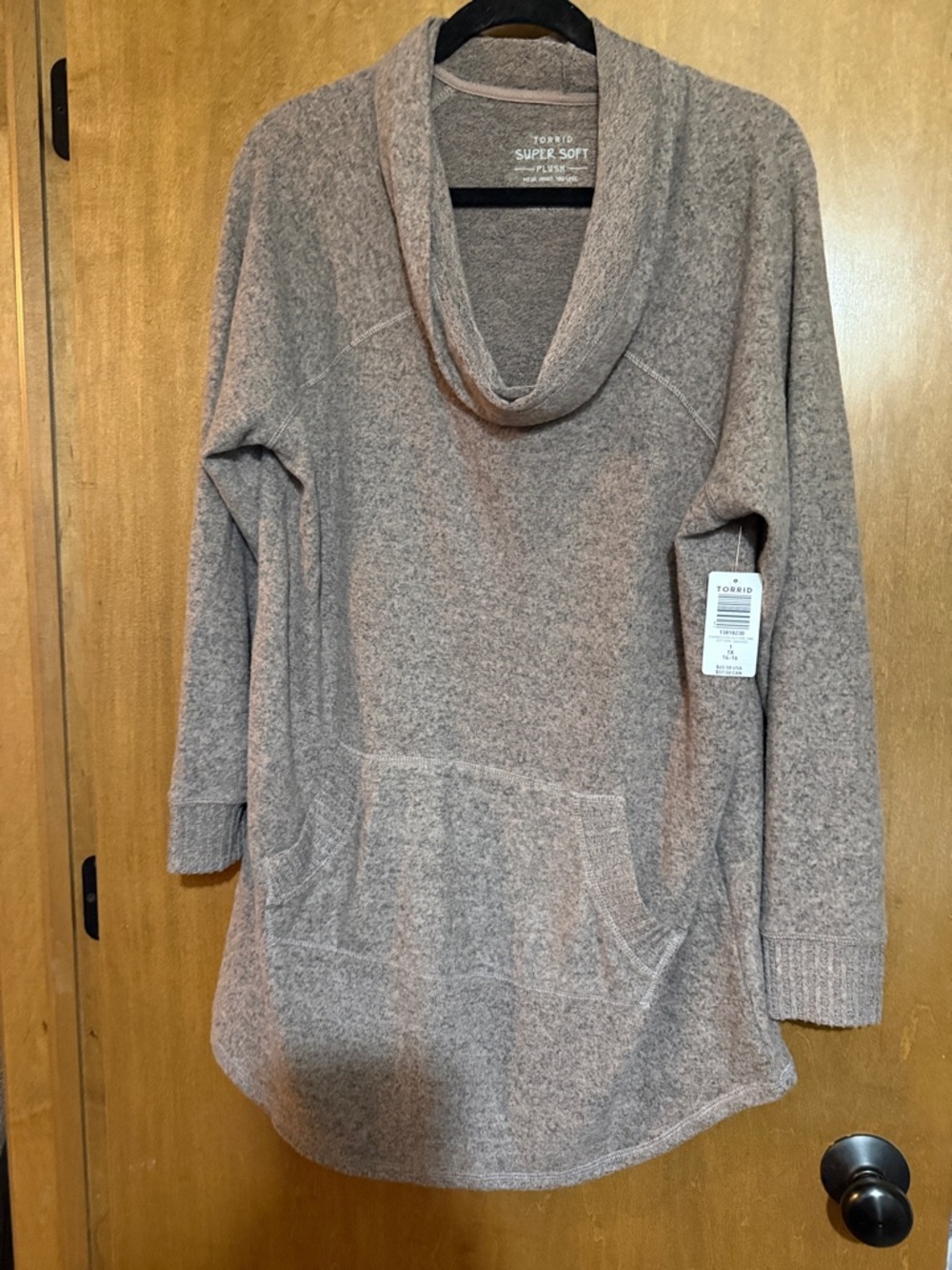 NWT torrid Taupe Cozy Cowl Neck Sweater